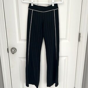 Lululemon pinstripe flared leggings